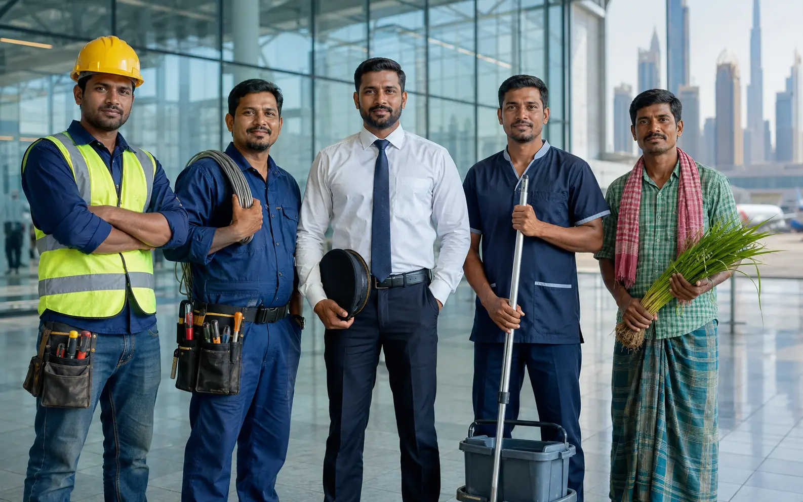 বিদেশে কর্মসংস্থানের জন্য প্রস্তুত দক্ষ বাংলাদেশি কর্মীরা